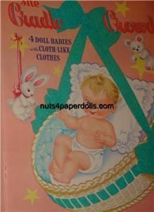 Vintage 1940s Cradle Tots Paper Dolls ORG RPRO Free S