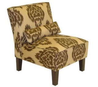 Armless Diamonds Upholstered Slipper Chair —