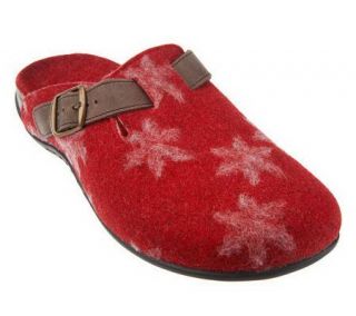 Weil by Orthaheel Flores Orthotic Slip on Mule w/ Floral Pattern 