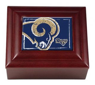 NFL St. Louis Rams Wood Keepsake Box —