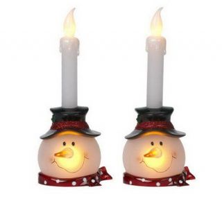 As Is Bethlehemlights S/2 Holiday Whimsical Candles w/Timer