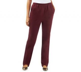 Denim & Co. How Comfy Pull On Side Pocket Tall Pants   A227594