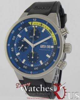 IWC Aquatimer Cousteau Divers Tribute to Calypso Steel on Strap Blue