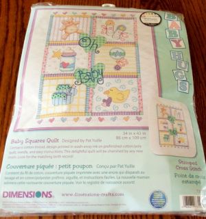 Oh Baby Quilt Cross Stitch Kit 34x43 by Dimensions Brand New NIP