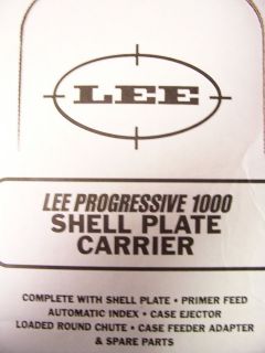 Lee Pro 1000 Shell Plate Carrier 4 Fits the 222 223 380 Auto 90646