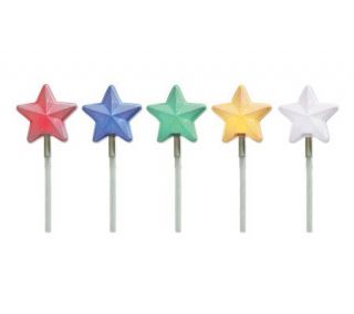 Set of 5 Battery Operated Star LED Pathmarkers —