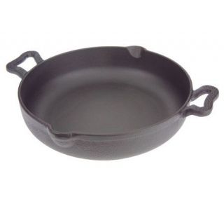 Paula Deen Hammered Cast Iron 12 Everyday Pan w/Pour Spouts