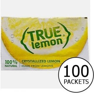 True Lemon 100 Natural Crystallized Fruit Flavor 100ct for Water or