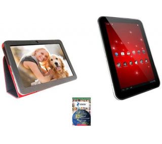 Toshiba 16GB Excite 10LE 10.1 Android Tablet &$25 Card &Case