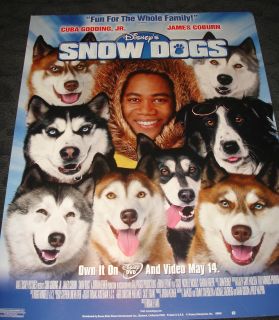  Disneys Snow Dogs Movie Poster Video Release Cuba Gooding Jr