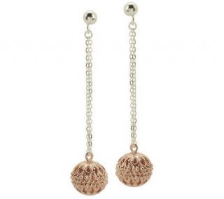 VicenzaSilver Sterling Intricate Bead Dangle Earrings   J266396