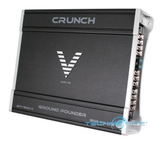 Crunch 4 Channel Ground Pounder Series 1200W Max Class AB MOSFET