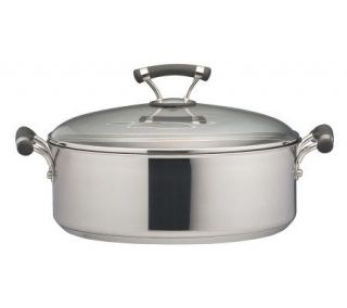 Circulon Contempo Stainless Steel 7.5 Qt Wide Stockpot —