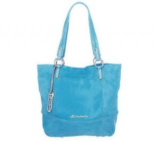 As Is B.Makow sky Leather Large Tote w/Si gnatureHardware —