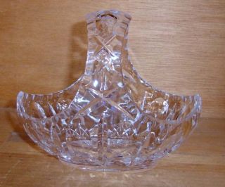 Cut Glass Royal Brierley Regent Lead Crystal Basket