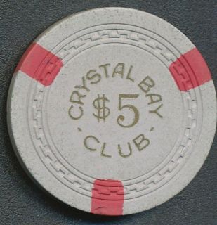 Crystal Bay Club Lake Tahoe 2nd Issue $5 Casino Chip R4
