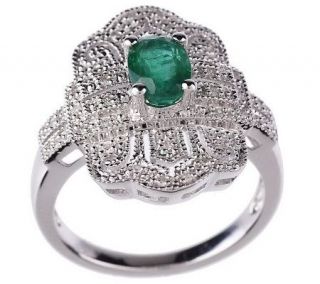 Ross Simons Sterling 1/10 ct tw Diamond & Precious Gemstone Ring