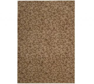 Nourison 56 x 75 Earth Tone Allover ScrollDesign Rug   H178856