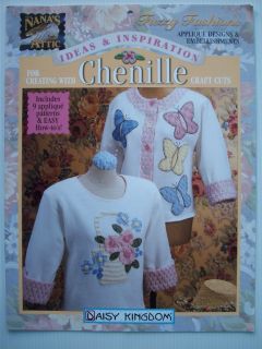 Chenille Craft projects applique clothing vests hats sweatshirts Daisy