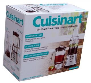New Cuisinart SmartPower Duet Blender Plus Food Processor Slicer
