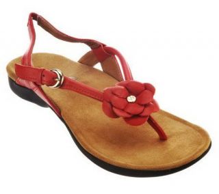 Weil by Orthaheel Dhyana OrthoticLeather Thong Sandals   A221672