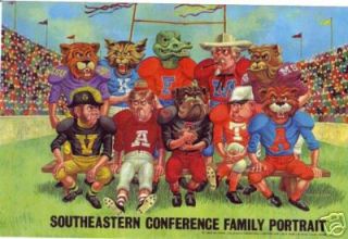 Vintage Vanderbilt Commodores Football Mascot Poster