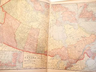 Colorful 1906 Ohio and The World Atlas Pub Geo F Cram