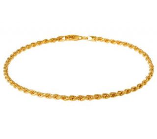 Veronese 18K Clad 20 Diamond Cut Rope Chain Necklace   J302297