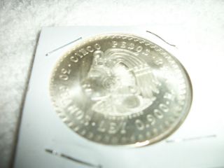 Mexico 1948 Silver Cuauhtemoc 5 Peso Coin