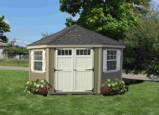 Stylish Colonial Five Corner Shed 10´ X 10´ Freight Included