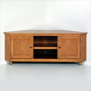 Home Styles Furniture Ponderosa Wood Corner Pine TV Stand