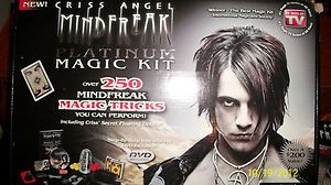 Criss Angel Mind Freak Platinum Magic Kit Instruction Manual DVD More