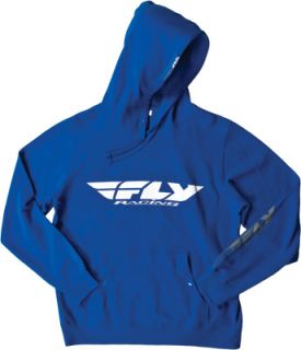Fly Racing Corporate Adult Pullover Hoody Hooded Sweatshirt Blue SM