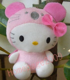 New Hello Kitty Cosplay CUDDY Pink Mouse Plush Doll Keychain Lovely