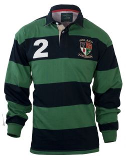 Croker Ireland Heritage Sage Navy Rugby Shirt Jersey Size M L XL 2XL