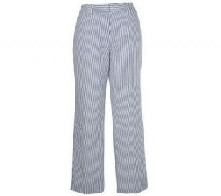 As Is Perfect by Carson Kressley Seersucker Pant   A232501