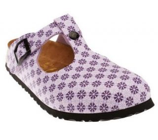 Papillio Printed Soft Footbed T Strap Clogs   A213153