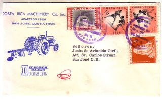 Costa Rica Advertising Cover Fordson Major Tractor 1960