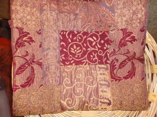 Croscill Galleria Opulence Fabric Shower Curtain Pre Owned Gold Merlot