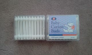  2 New in Box of Baby Cotton Buds 200 Swab
