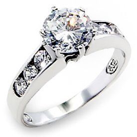 00 Carat Round Brilliant Premium R L C Diamond Solitaire Bridal Ring