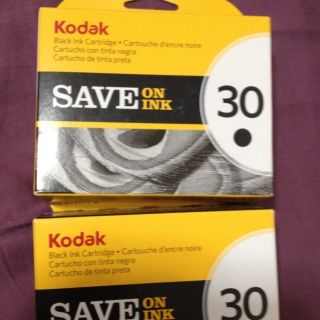  Kodak 8781098 30B Ink Cartridges 2 x Blacks