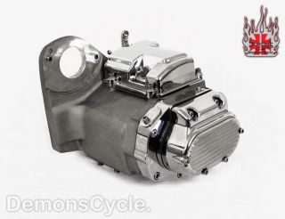 Speed Natural Chrome Transmission Fits Harley Softail