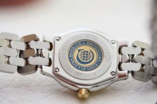 lady s cyma signature diamond 18kyg stainless watch