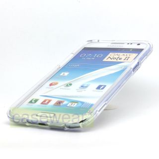 Crystal Clear Hard Case Snap on Phone Cover for Samsung Galaxy Note 2