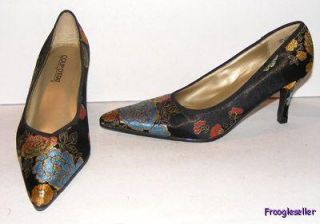 Coup DEtat Womens Heels Pumps Shoes 9 5 M Floral Fab