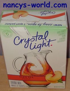 Crystal Light Peach Ice Iced Tea Drink Mixes Makes 32 Qts