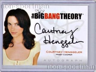 Big Bang Theory Cryptozoic Auto A11 Courtney Henggeler