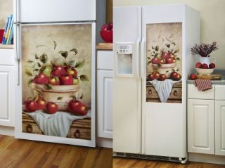 Red Apple Refrigerator Magnet Magnetic Cover Kitchen Decor Standard