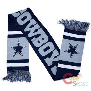 Dallas Cowboys Kinnited Scarf 62 Long NFL Team Logo Banner Scarf 12